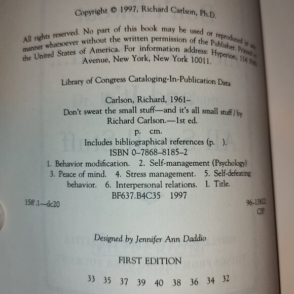 2 Self Help Books "Don't Sweat Small Stuff & Chicken Soup for the Soul" PB-Good - Picture 10 of 15